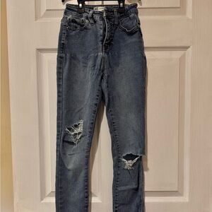 RSQ Blue Skinny Distressed Jeans